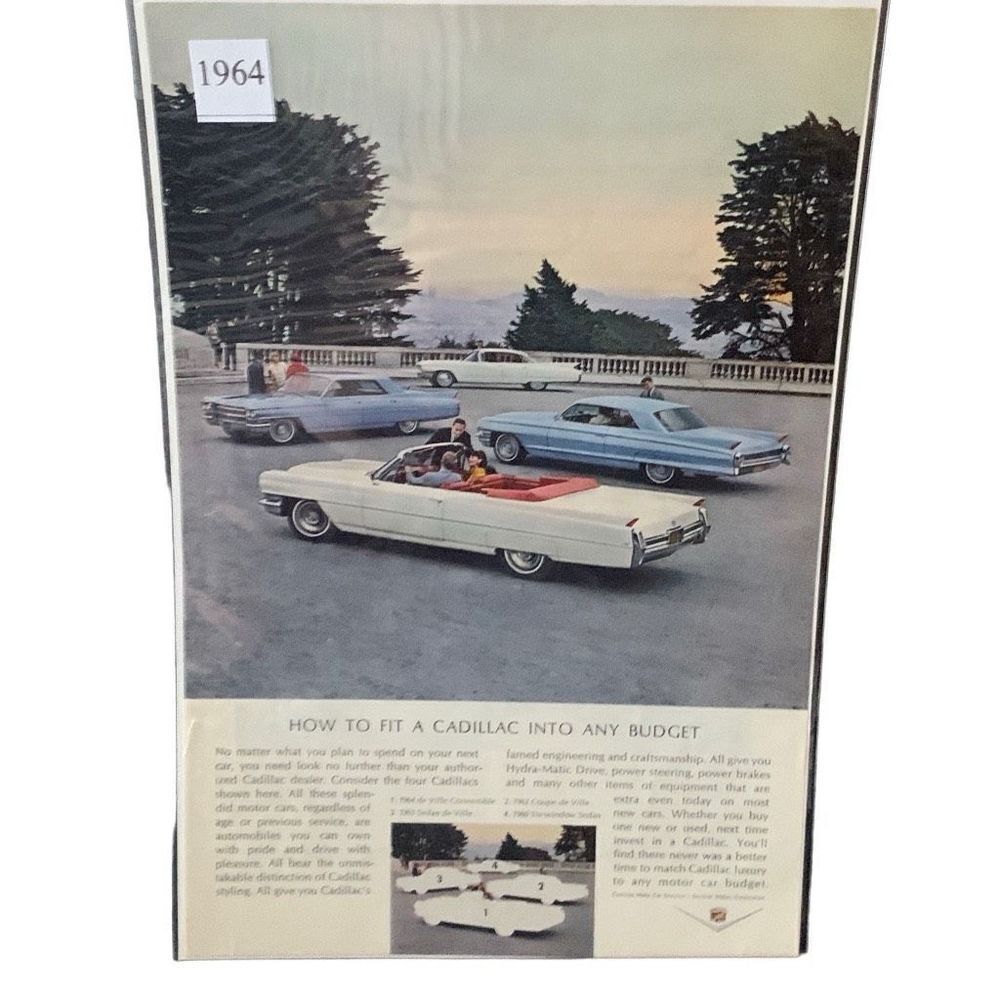 Vintage 1964 Cadillac show to Fit A Cadillac Into any Budget Ad Advertisement